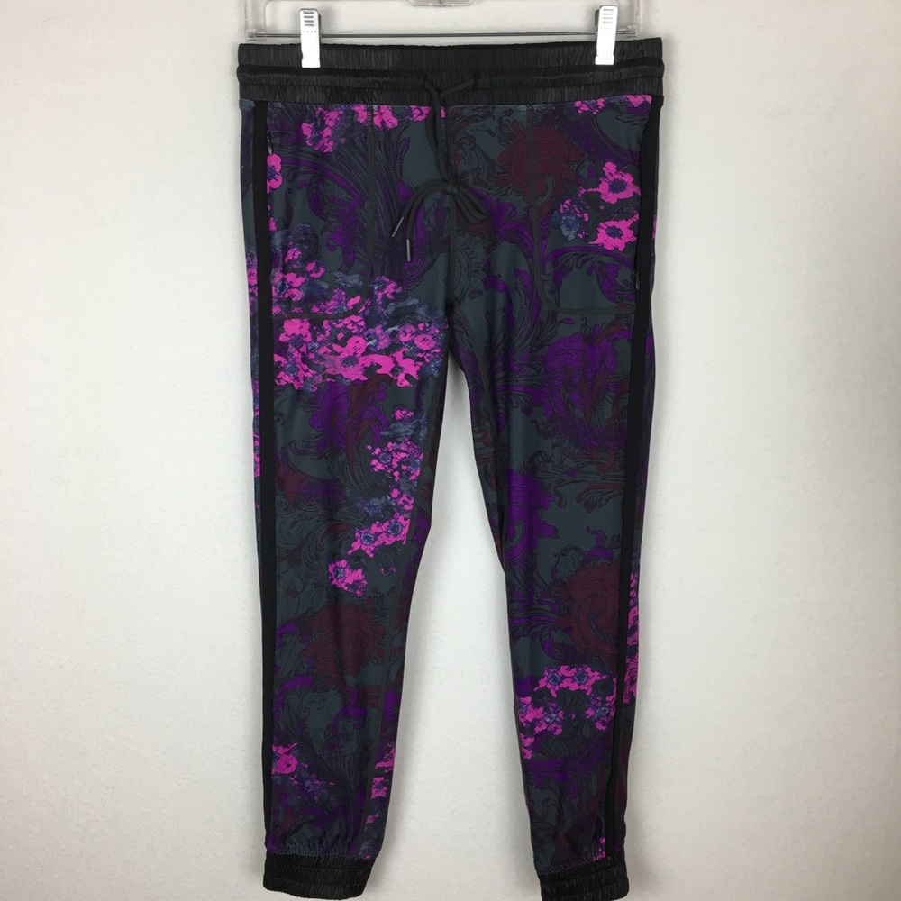 Fabletics Floral Fitted Joggers size Medium